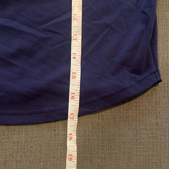 Buff Bunny energy tee NWT navy blue XXL crop stretch tee - Picture 2 of 5